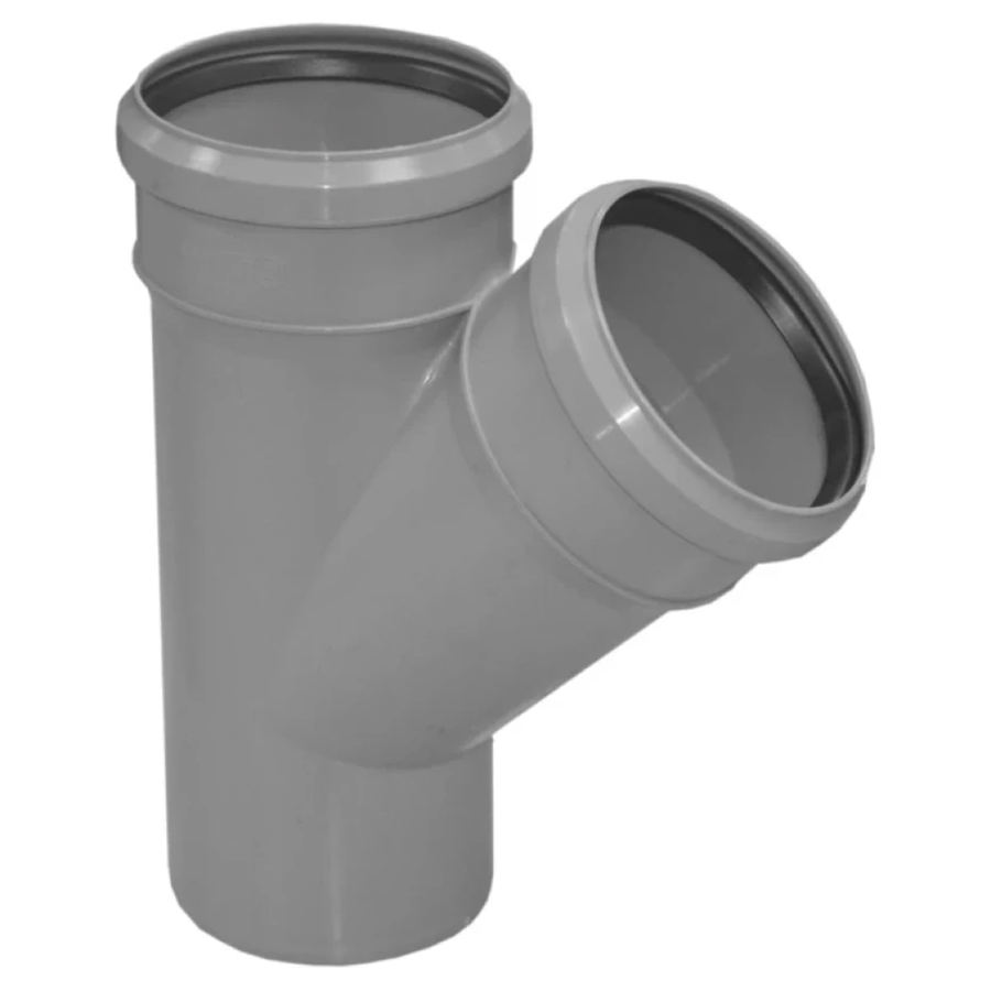 AKD7197_1 Тройник внутренней канализации Valrom EasyKit 50x50мм 45° (15081405045П)