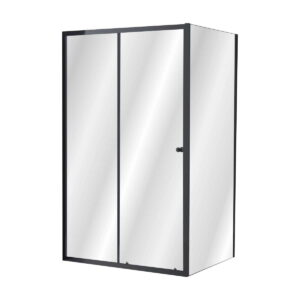 Душевая кабина Imprese Valtice New 190x120x80 стекло 6 мм, без поддона, черная матовая (i51185)