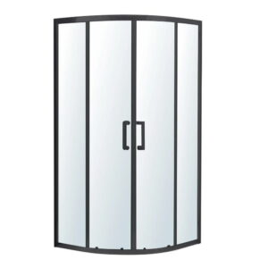 Душевая кабина Imprese Valtice New 190x90x90 стекло 6 мм, без поддона, черная матовая (i51585)