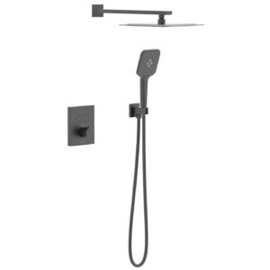 Душевая система Imprese Judit t04810810SAC скрытого монтажа, латунь, черный матовый