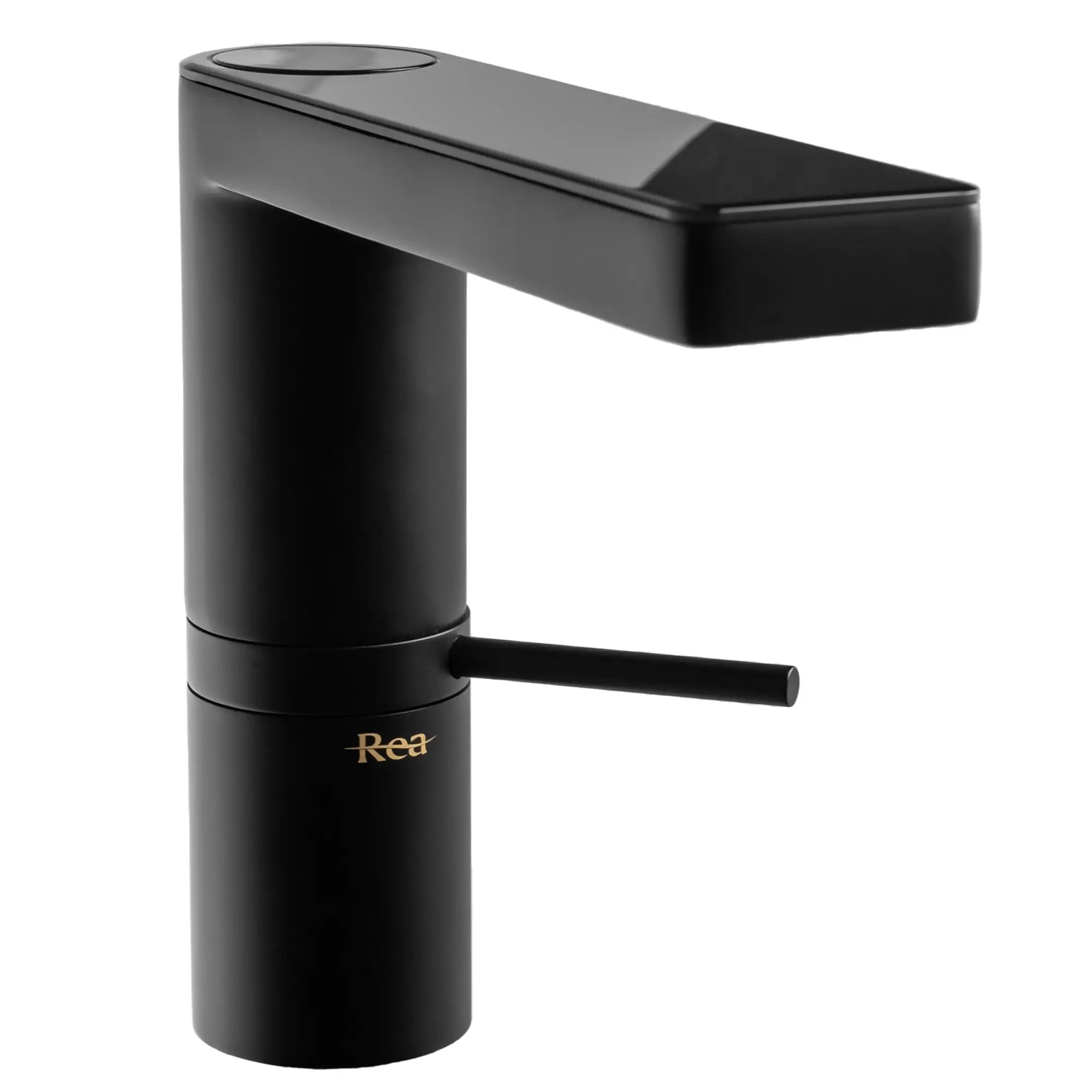 REA-B2065 Смеситель для умывальника Rea Amar с датчиком температуры, черный (REA-B2065)