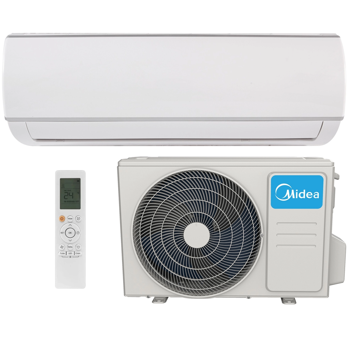 CFT-1120104_1 Кондиционер Midea Forest AF6-07N8C2E-I/AF6-07N8C2E-O 20м2 (-15°С) R32 инверторный, белый + пульт ДУ (Wi-Fi Ready)