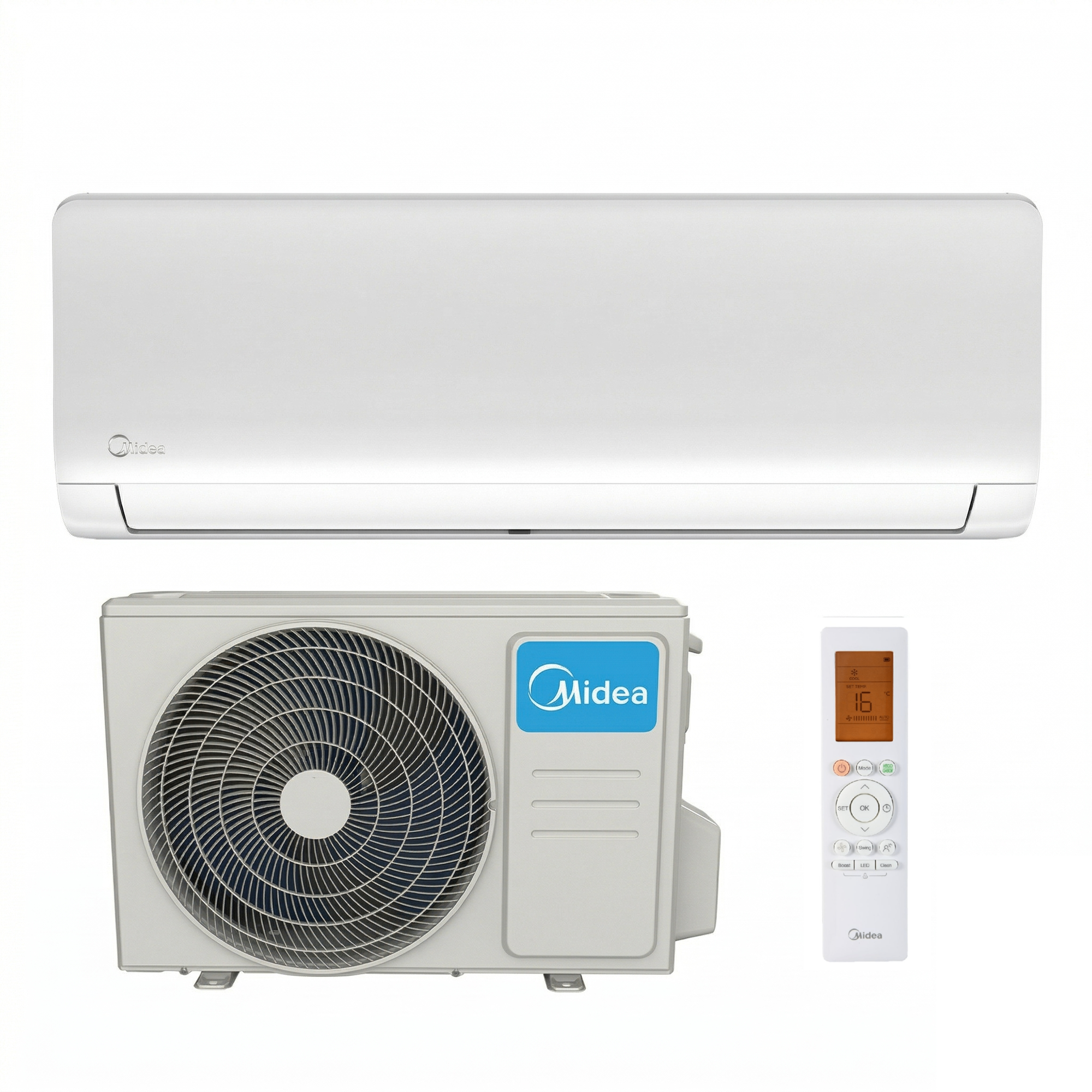 CFT-634390_1 Кондиционер Midea Xtreme Save Eco AG-07N8C2F-I/AG-07N8C2F-O 20м2 (-15°С) R32 инверторный, белый + пульт ДУ (Wi-Fi Ready)