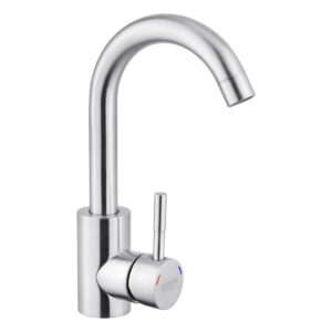 Смеситель для умывальника Kroner KRP Edelstahl Klassisch - ESG011 однорычажный, сталь