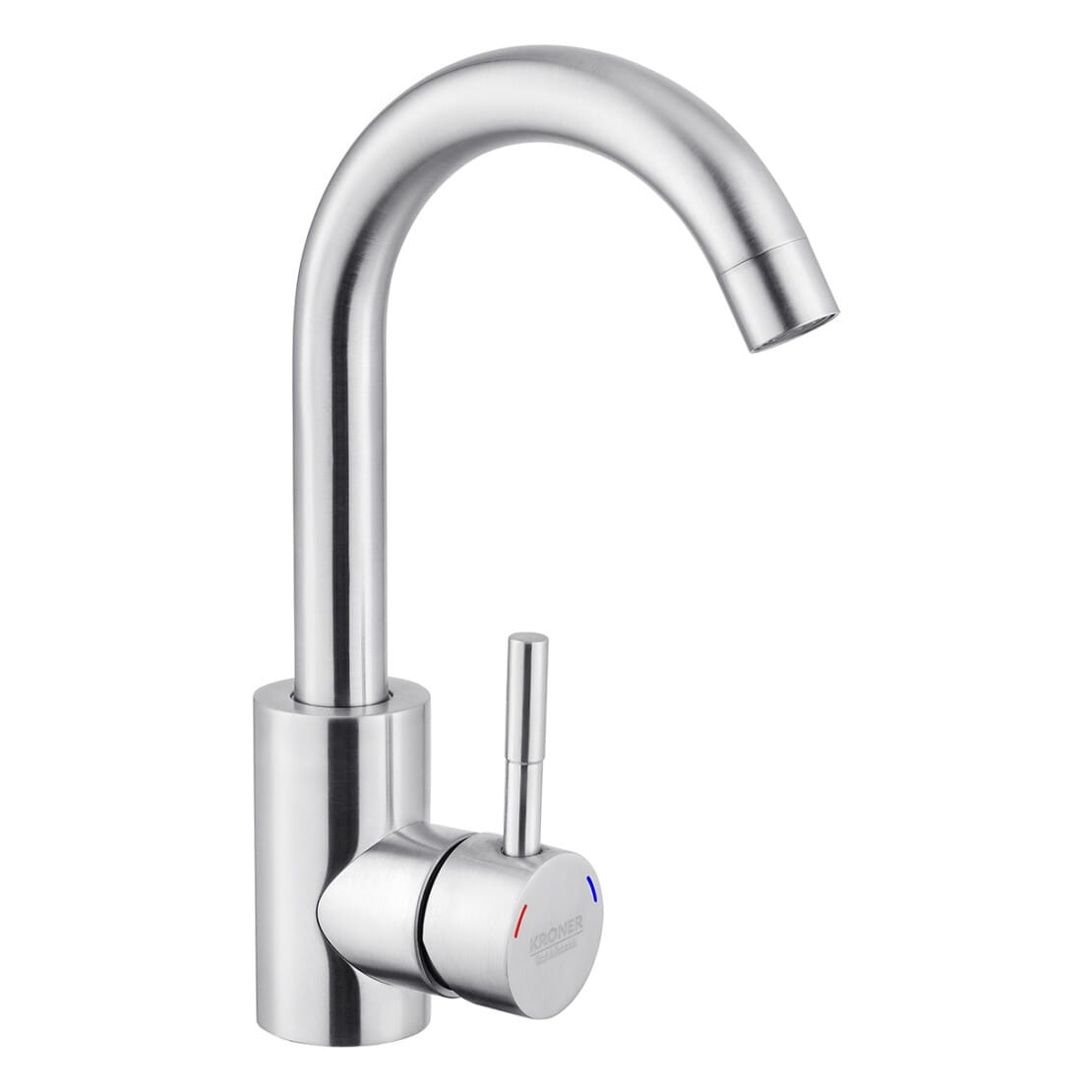 CV022999_1 Смеситель для умывальника Kroner KRP Edelstahl Klassisch - ESG011 однорычажный, сталь