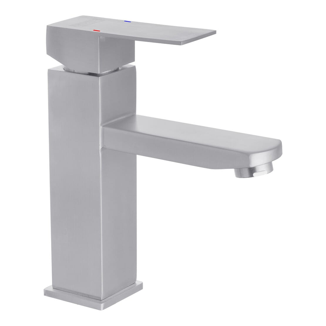 CV023009_1 Смеситель для умывальника Kroner KRP Edelstahl Kubus - ESG010 однорычажный, сталь