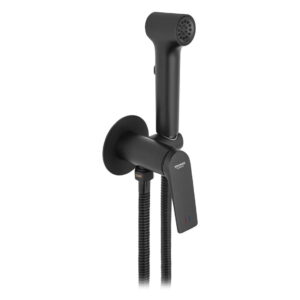 Гигиенический душ Kroner KRP Graz SCH082 скрытого монтажа, однорычажный, черный матовый (CV035507)