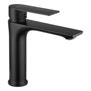 Смеситель для умывальника Kroner KRP Jena - SCH010 однорычажный, черный матовый