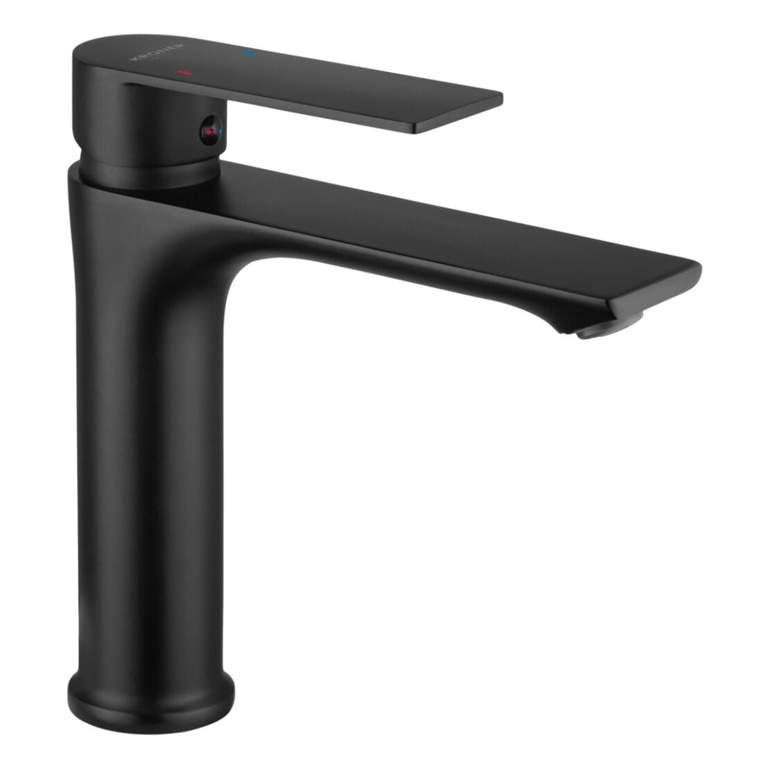 CV035594_1 Смеситель для умывальника Kroner KRP Jena - SCH010 однорычажный, черный матовый