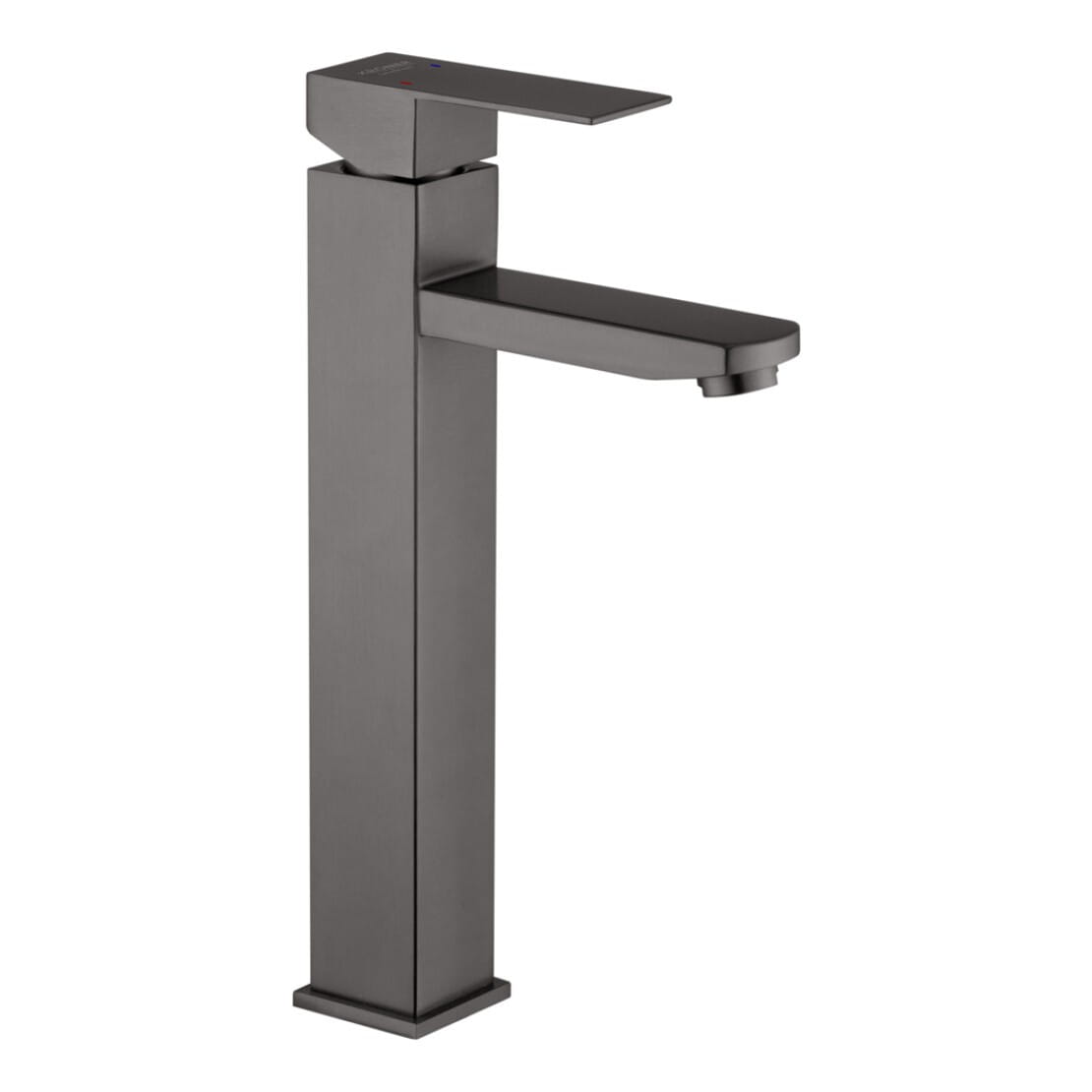 CV035910_1 Смеситель для умывальника Kroner KRP Edelstahl Kubus - PVD010-3 однорычажный, графит матовый