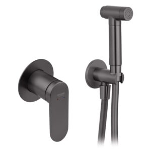 Гигиенический душ Kroner Element 211234-5301 скрытого монтажа, однорычажный, графит матовый (CV035992)