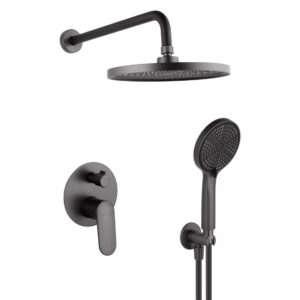 Душевая система Kroner Element скрытого монтажа, латунь, графит матовая (211335B-5301)