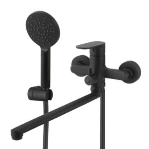 Смеситель для ванны Venta однорычажный, черный матовый (BF325DB)