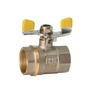 Газовый кран FF МШГ 15 1/2" ВВ прямой, латунь