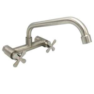 Смеситель для кухни MILLZ двухвентыльный, настенный, хром (MRS-SS-X-0003)