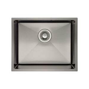 Кухонная мойка GRANADO Under Top Max 530x430 врезная, прямоугольная, чёрная сталь