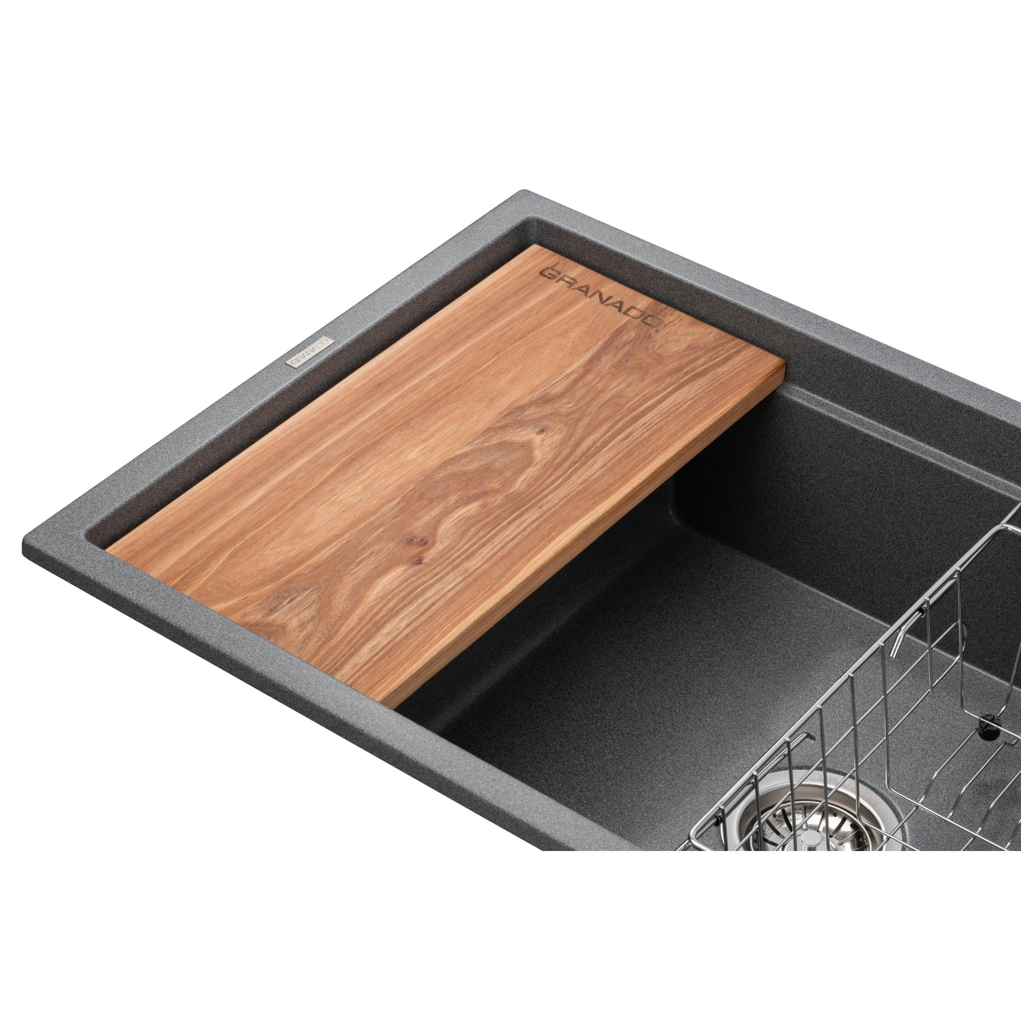 GRA-25781_5 Многофункционая мойка GRANADO Royal Estella 780x500 врезная, графитовая