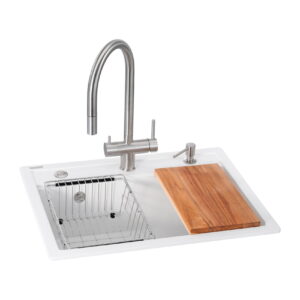 Многофункционая мойка GRANADO Royal Artes 650x497 врезная, белая