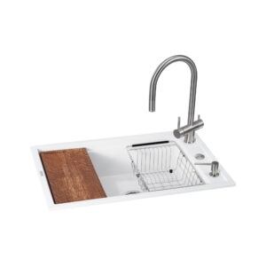 Многофункционая мойка GRANADO Royal Estella 780x500 врезная, белая