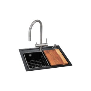 Многофункционая мойка GRANADO Royal Lerida 560x510 врезная, чёрная