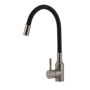 Смеситель для кухни GRANADO Burela однорычажный, чёрный