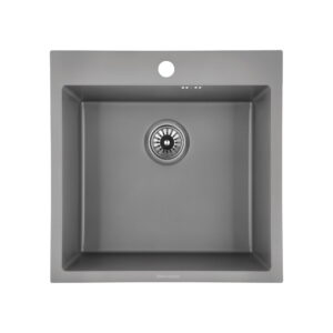 Кухонная мойка GRANADO Galera 500x500 врезная, квадратная, серая