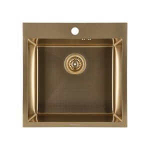 Кухонная мойка GRANADO Galera 500x500 врезная, квадратная, нержавеющая сталь