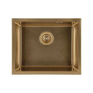 Кухонная мойка GRANADO Under Top Max 530x430 врезная, прямоугольная, золотая
