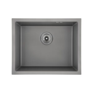 Кухонная мойка GRANADO Under Top Max 530x430 врезная, прямоугольная, серая микродекор