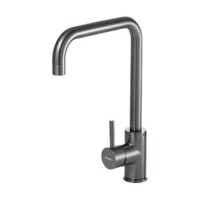 Смеситель для кухни GRANADO Oviedo LUX однорычажный, чёрный/хром