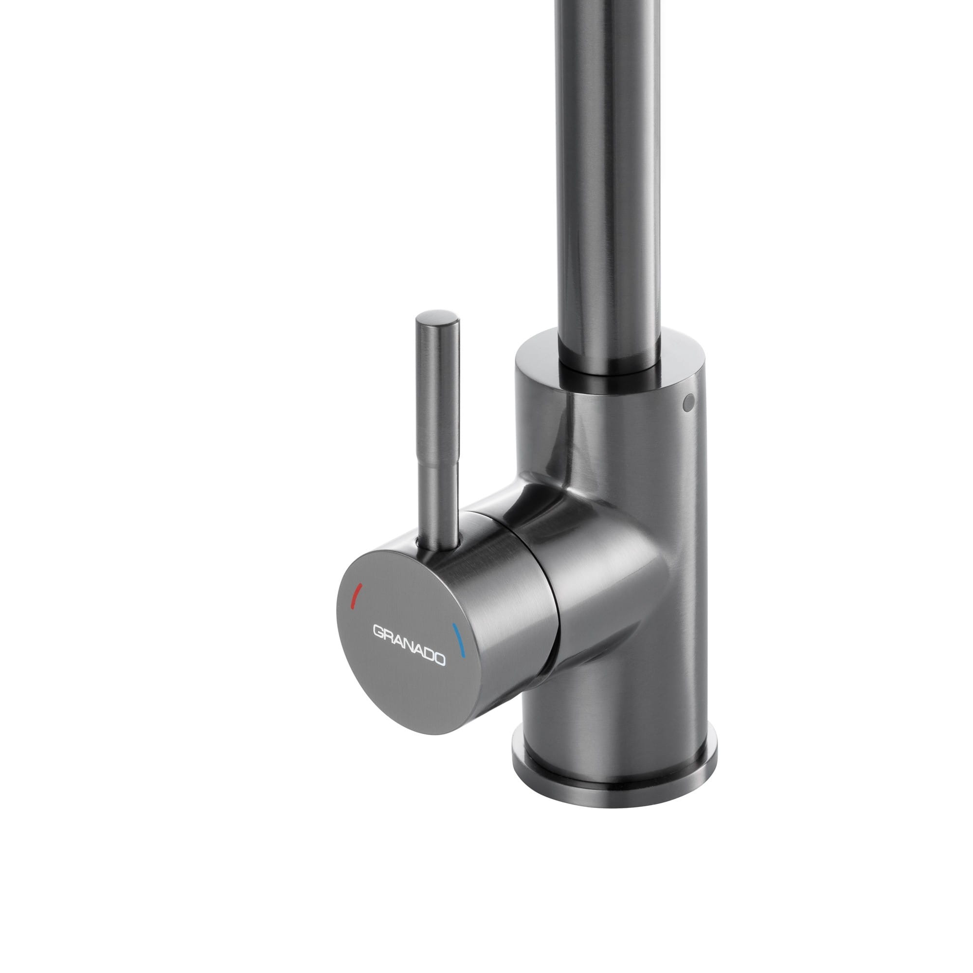 GRA-29301_5 Смеситель для кухни GRANADO Oviedo LUX однорычажный, чёрный/хром