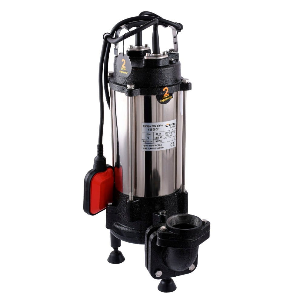 GSR-000017085_0 Фекальный насос Optima V1800 DF 1,8 кВт H 28 м Q 366 л/мин с измельчителем
