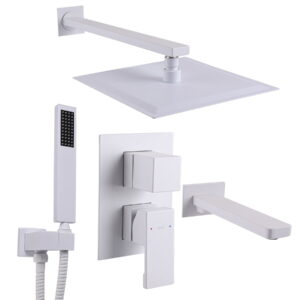 Душевая система Topaz Odiss TO 08115-H13-WW скрытого монтажа, латунь, белый матовый