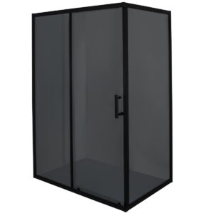 Душевая кабина BRAVO Nisa N12GB 180x120x80 стекло 5 мм, без поддона, черная