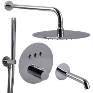 Душевая система Topaz Loft TLF 32117-L06-C-Termostat скрытого монтажа, латунь, хром