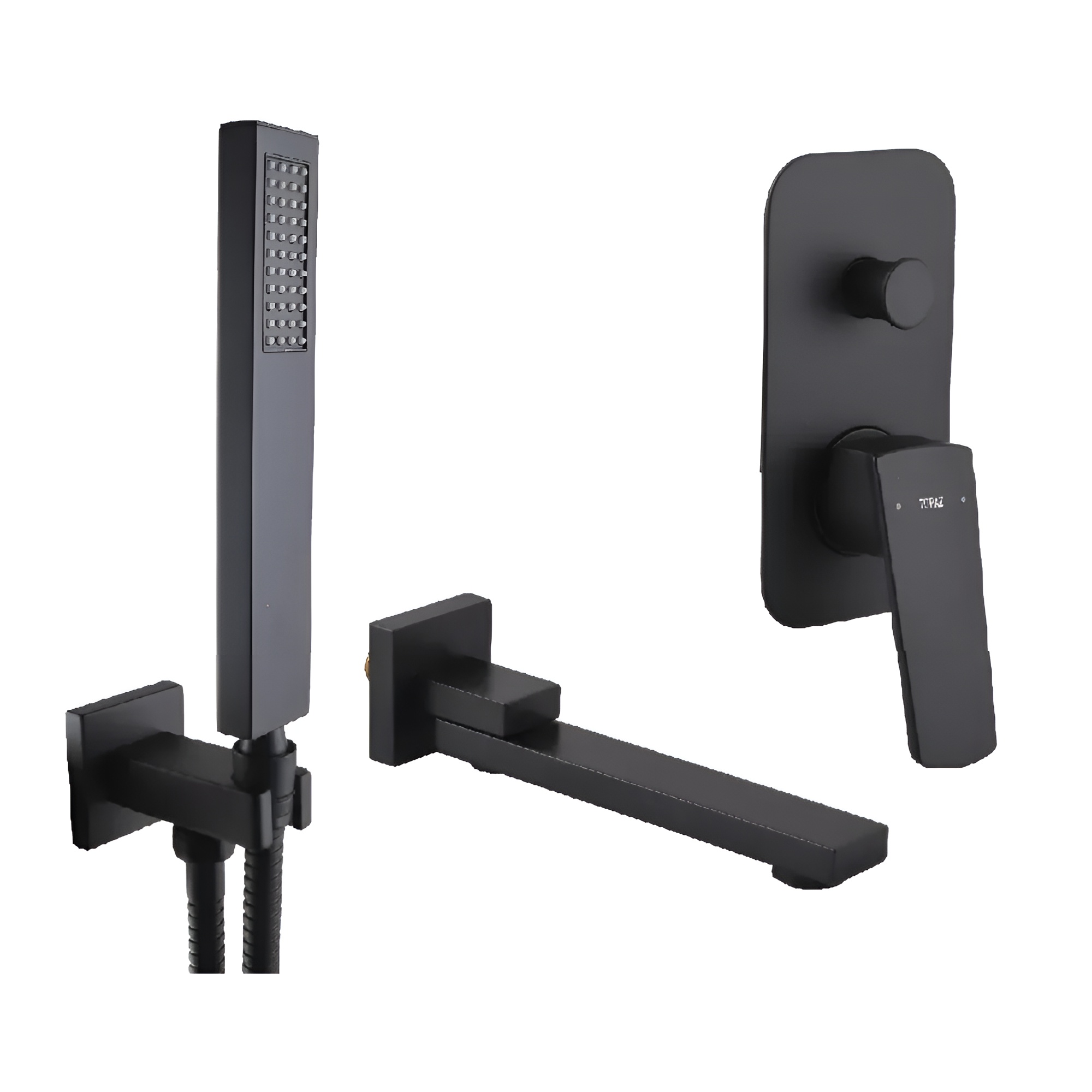 GSR-000031645_1 Смеситель для ванны Topaz Lexi однорычажный, чёрный