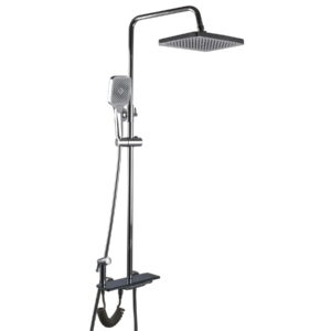 Душевая система Globus Lux Gamma GLGM-3002 с тропическим душем, латунь, хром