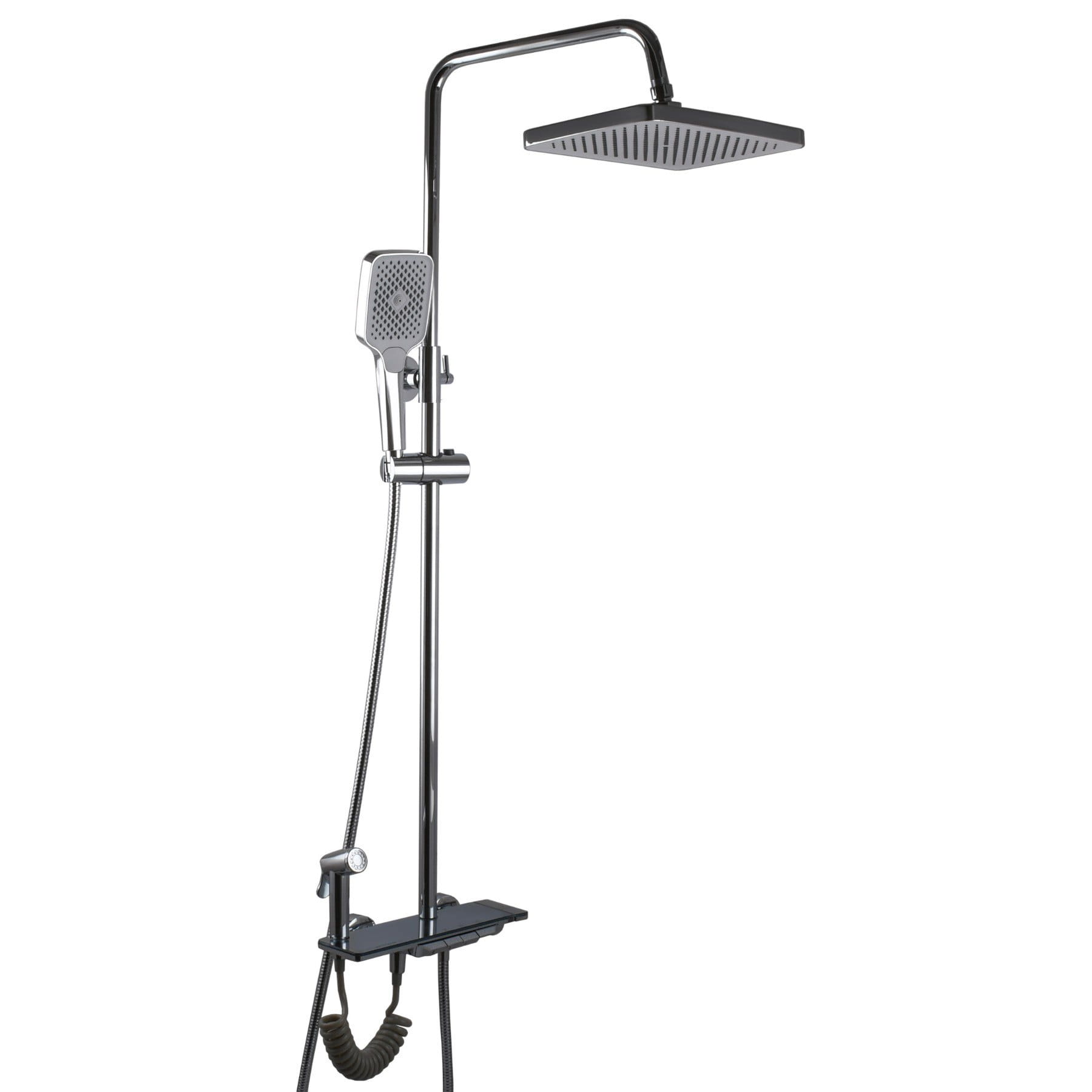 GSR-000031789 Душевая система Globus Lux Gamma GLGM-3002 с тропическим душем, латунь, хром