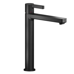 Смеситель для умывальника Nobili Uno с донным клапаном, черный матовый (LR116128/2BM)