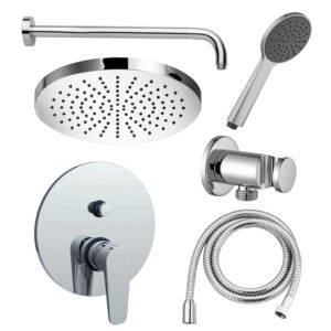 Душевая система Paffoni с термостатом, металл, хром (KITOG015CR-031)