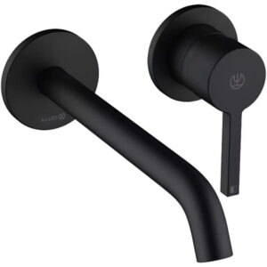 Смеситель для умывальника Kludi Nova Fonte Pura скрытого монтажа, черный матовый