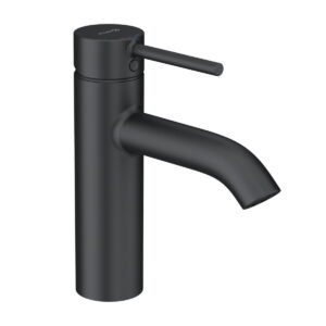 Смеситель для умывальника Kludi Bozz однорычажный, черный матовый + донный клапан