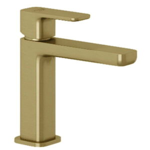Смеситель для умывальника Kludi Renon однорычажный, золото брашированное
