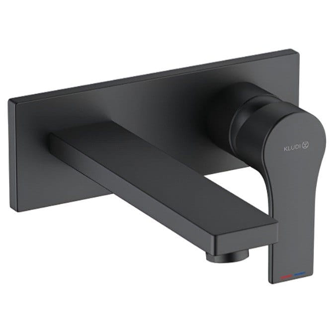 LEO-482473965 Смеситель для умывальника Kludi Zenta SL скрытого монтажа, черный матовый