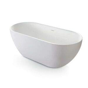 Ванна отдельностоящая Treesse Clivia 160x75 искусственный камень, белая матовая (V446BO)