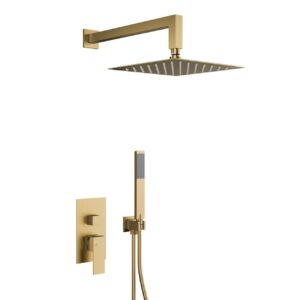 Душевая система KFA Armatura Logon без излива, латунь, золотой (5139-501-39)