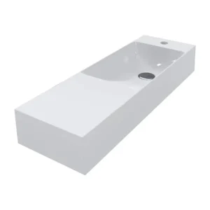 Умывальник подвесной Miraggio Shanghai R 810x260 прямоугольный, белый