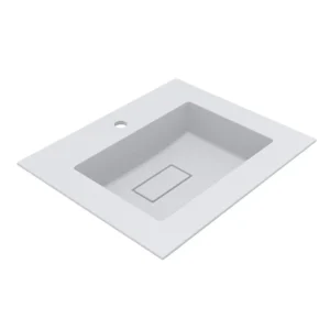 Умивальник врезной Miraggio Erica 600x500 прямоугольный, белый