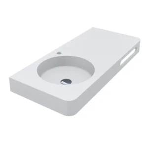 Умывальник врезной Miraggio Loop 997x448 прямоугольный, белый