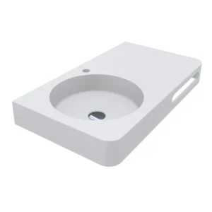 Умывальник подвесной Miraggio Loop L 797x448 прямоугольный, белый матовый